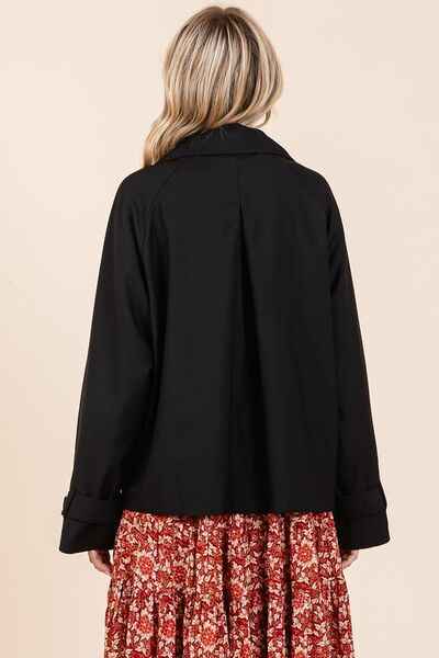 Mittoshop Double Breasted Long Sleeve Trench Coat Jacket - Damned Threads